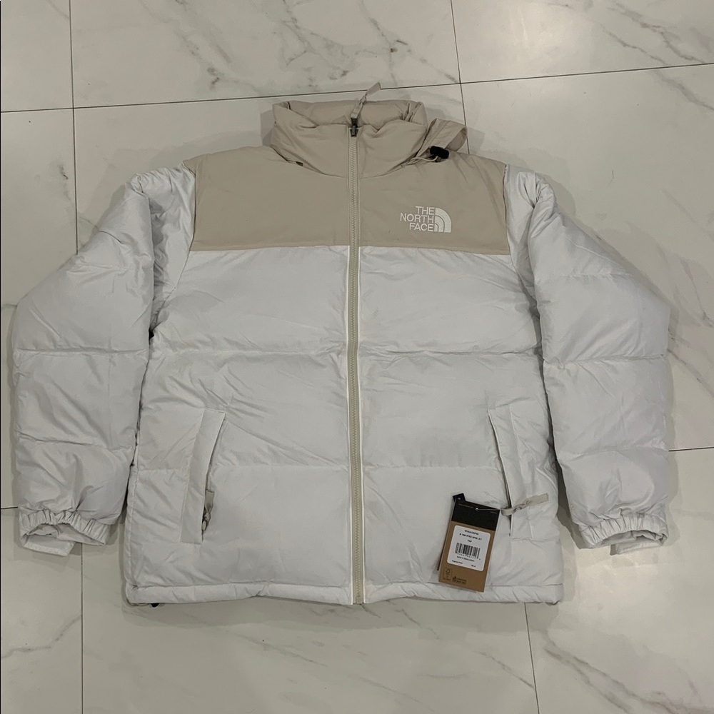 The North Face White Puffer Jacket 1996 Retro Nuptse Men’s Size Large